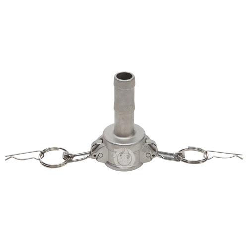 Stainless Steel 3/4" Female Camlock to Hose Shank (USA)
