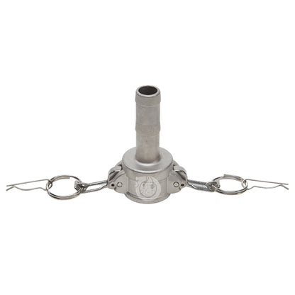 Stainless Steel 3/4" Female Camlock to Hose Shank (USA)