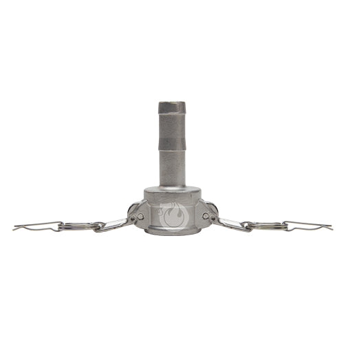 Stainless Steel 3/4" Female Camlock to Hose Shank (USA)
