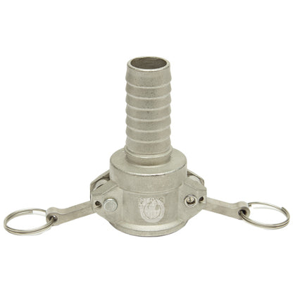 Stainless Steel 1" Female Camlock to Hose Shank