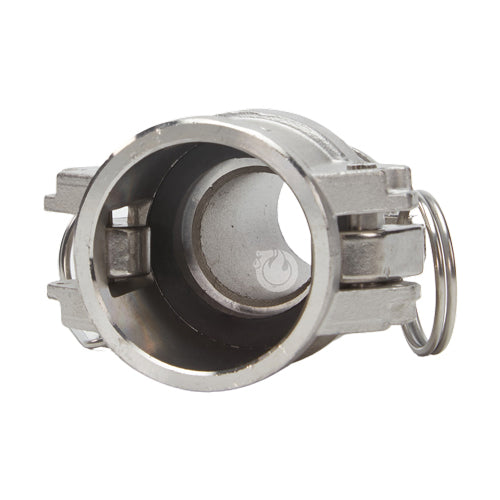 Stainless Steel 1 1/4" Female Camlock to Hose Shank
