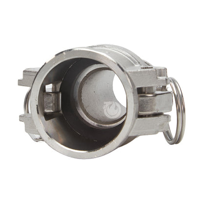 Stainless Steel 1 1/4" Female Camlock to Hose Shank