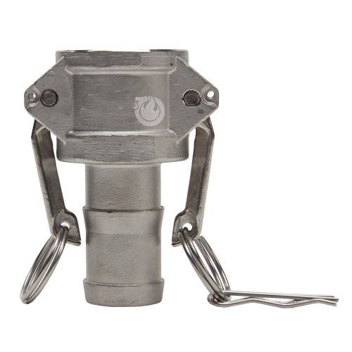 Stainless Steel 1 1/4" Female Camlock to Hose Shank