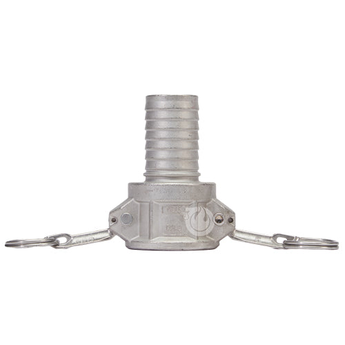 Stainless Steel 1 1/2" Female Camlock to Hose Shank