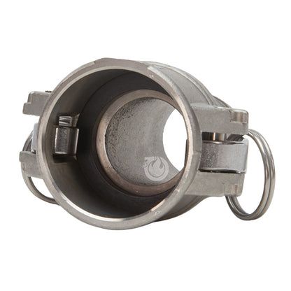 Stainless Steel 1 1/2" Female Camlock to Hose Shank (USA)