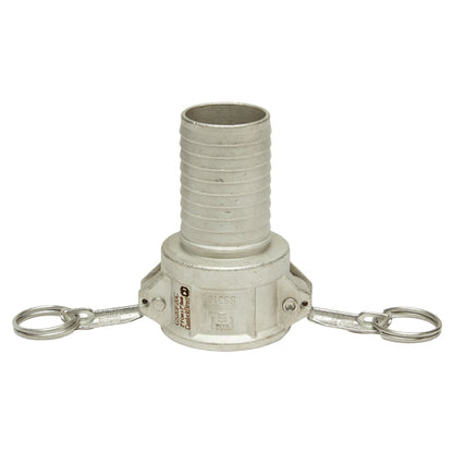 Stainless Steel 2" Female Camlock to Hose Shank
