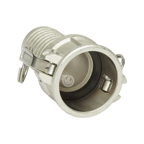 Stainless Steel 2" Female Camlock to Hose Shank