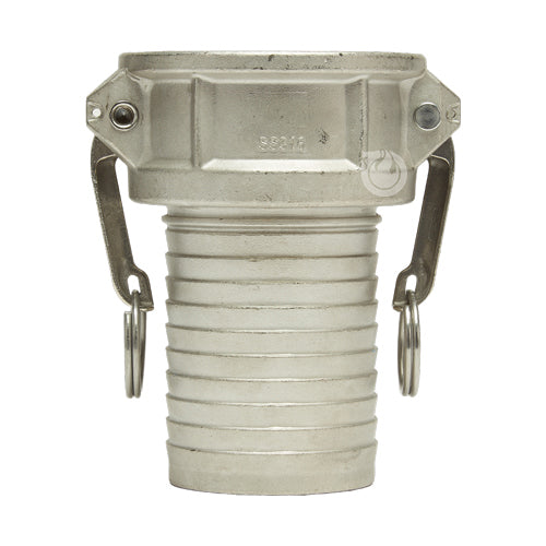 Stainless Steel 3" Female Camlock to Hose Shank