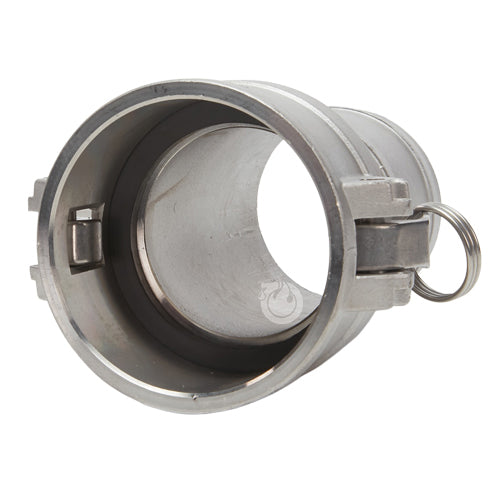 Stainless Steel 3" Female Camlock to Hose Shank (USA)
