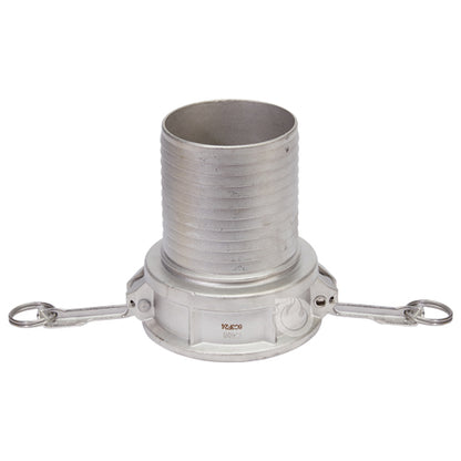 Stainless Steel 4" Female Camlock to Hose Shank