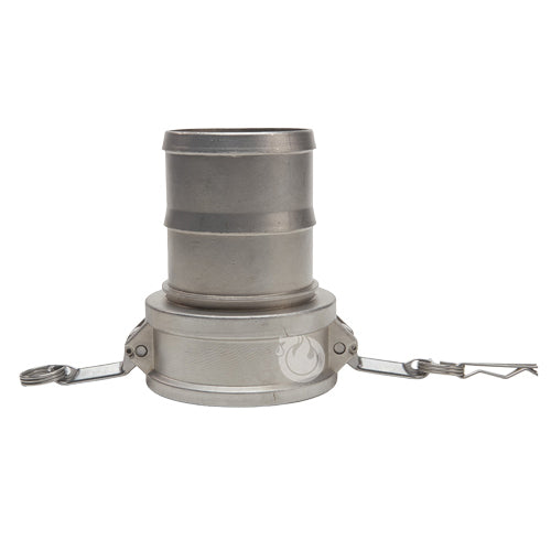 Stainless Steel 6" Female Camlock to Hose Shank (USA)