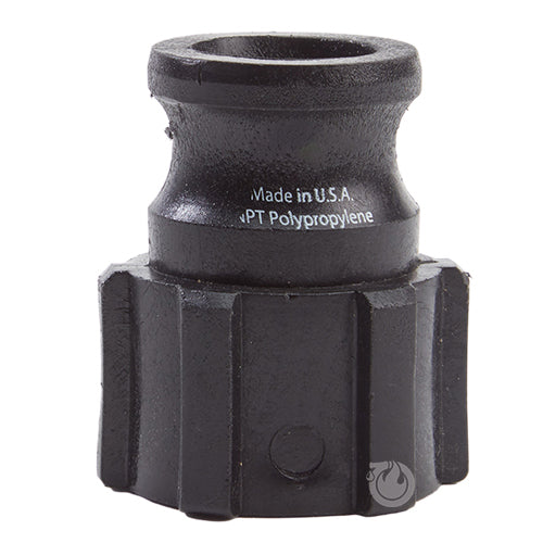 Plastic 3/4" Male Camlock x 3/4" Female NPT (USA)