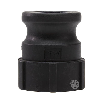 Plastic 1 1/2" Male Camlock x 1 1/4" Female NPT
