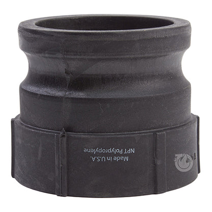 Plastic 3" Male Camlock x 3" Female NPT (USA)