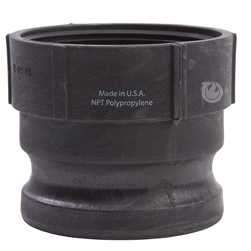 Plastic 3" Male Camlock x 3" Female NPT (USA)