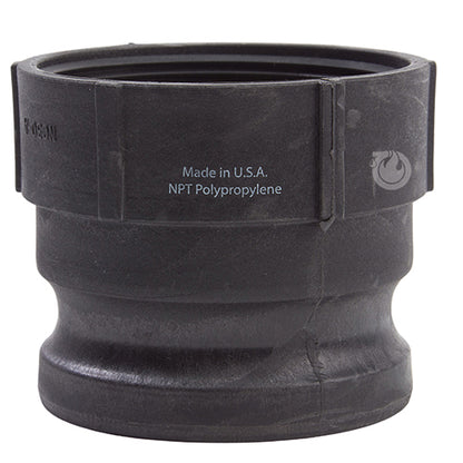 Plastic 3" Male Camlock x 3" Female NPT (USA)