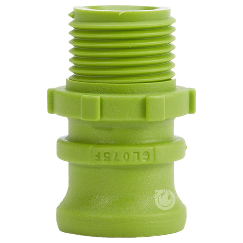 Plastic 3/4" Male Camlock x 3/4" Male GHT (USA)