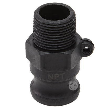 Plastic 3/4" Male Camlock x 3/4" Male NPT