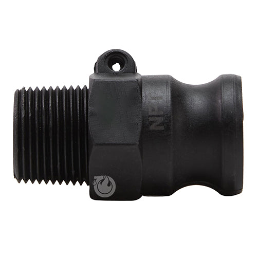 Plastic 3/4" Male Camlock x 3/4" Male NPT