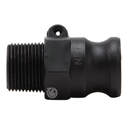 Plastic 3/4" Male Camlock x 3/4" Male NPT