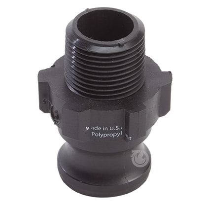 Plastic 3/4" Male Camlock x 3/4" Male NPT (USA)