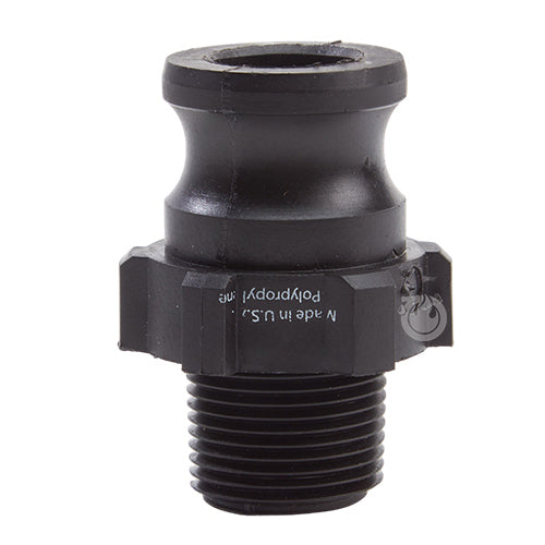 Plastic 3/4" Male Camlock x 3/4" Male NPT (USA)