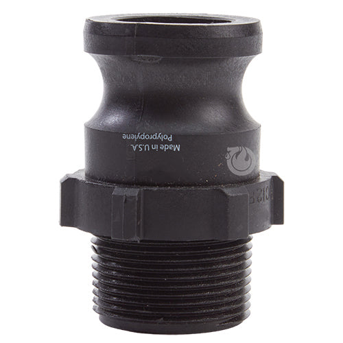 Plastic 1 1/4" Male Camlock x 1 1/4" Male NPT (USA)