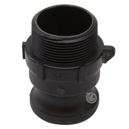 Plastic 1 1/2" Male Camlock x 1 1/2" Male NPT