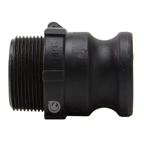 Plastic 1 1/2" Male Camlock x 1 1/2" Male NPT