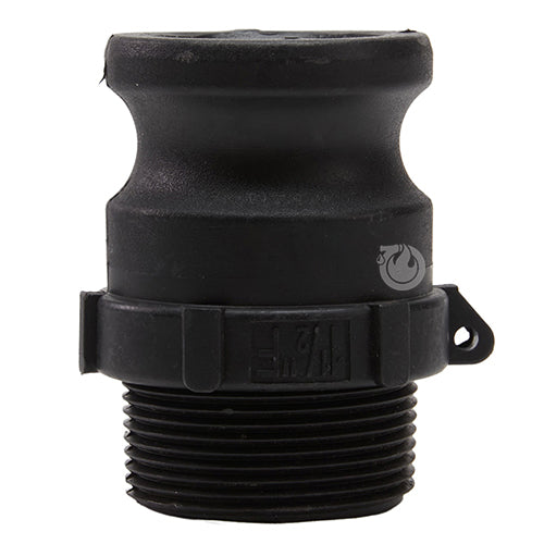 Plastic 1 1/2" Male Camlock x 1 1/2" Male NPT
