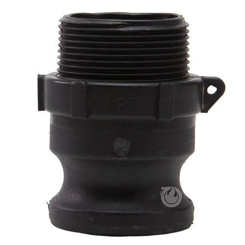 Plastic 1 1/2" Male Camlock x 1 1/2" Male NPT