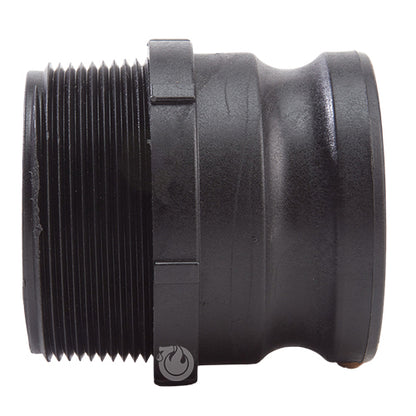 Plastic 3" Male Camlock x 3" Male NPT (USA)