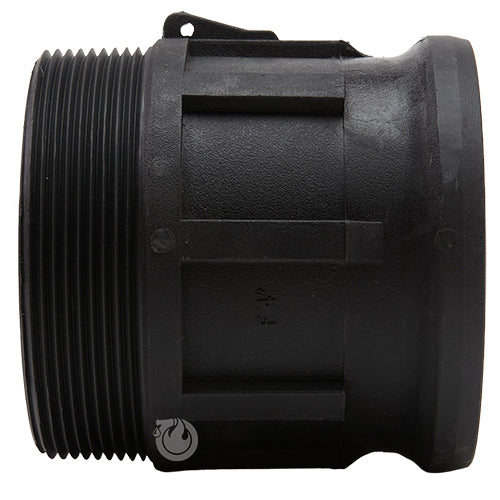 Plastic 4" Male Camlock x 4" Male NPT