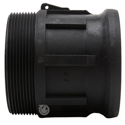 Plastic 4" Male Camlock x 4" Male NPT
