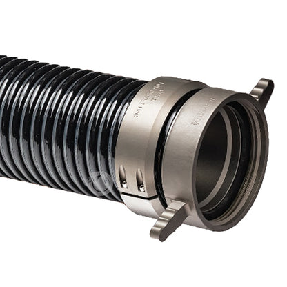 Black / Clear 2 1/2" x 10' Long Handle Hard Suction Hose (NH)