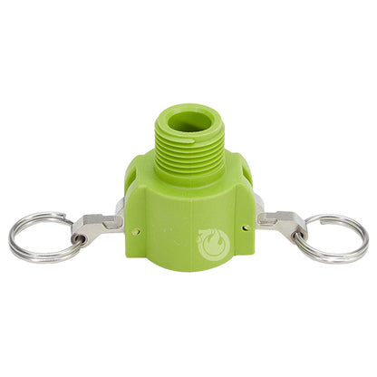 Plastic 3/4" Female Camlock x 3/4" Male GHT (USA)