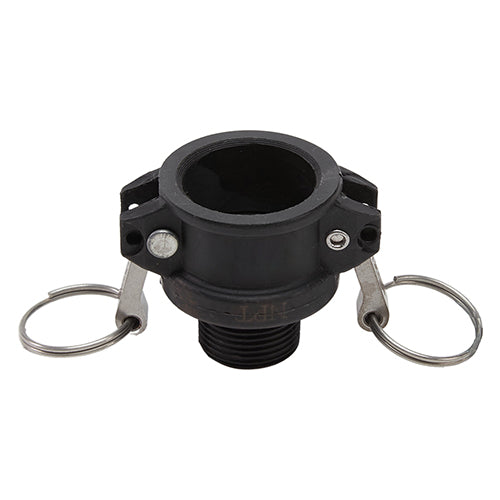 Plastic 3/4" Female Camlock x 3/4" Male NPT