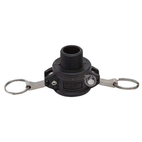 Plastic 3/4" Female Camlock x 3/4" Male NPT