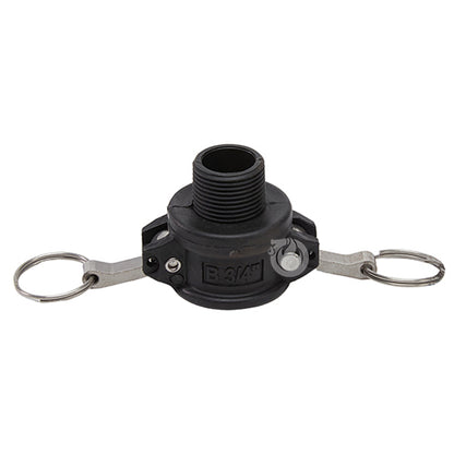 Plastic 3/4" Female Camlock x 3/4" Male NPT