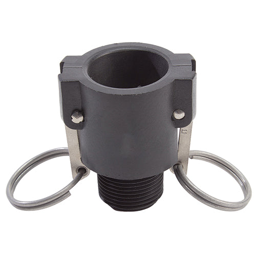 Plastic 1" Female Camlock x 1" Male NPT (USA)