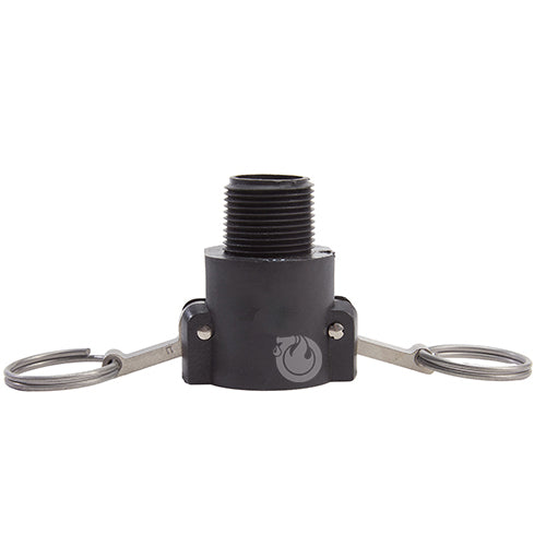 Plastic 1" Female Camlock x 1" Male NPT (USA)