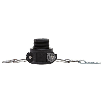 Plastic 1 1/2" Female Camlock x 1 1/2" Male NPT