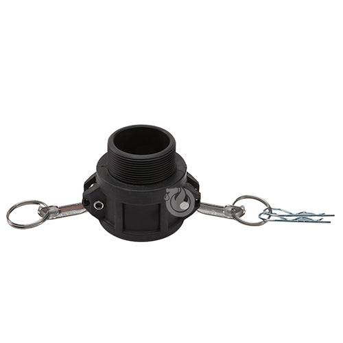 Plastic 2" Female Camlock x 2" Male NPT
