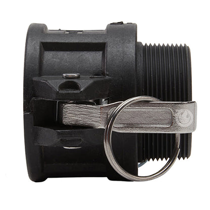 Plastic 2" Female Camlock x 2" Male NPT