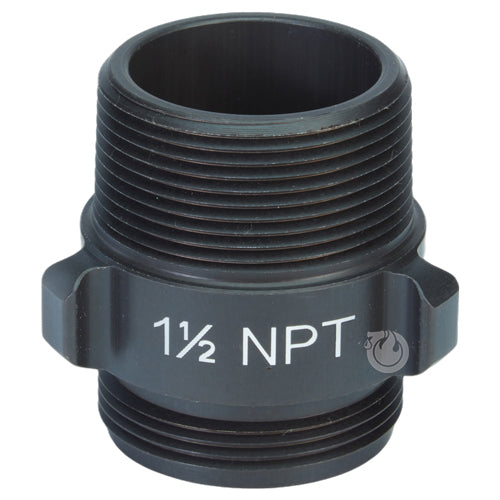 Aluminum 1 1/2" NPSH to 1 1/2" NPT Double Male