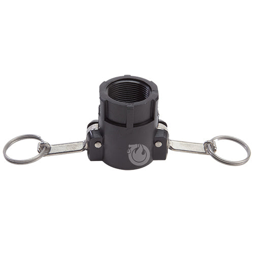 Plastic 1 1/4" Female Camlock x 1 1/4" Female NPT (USA)