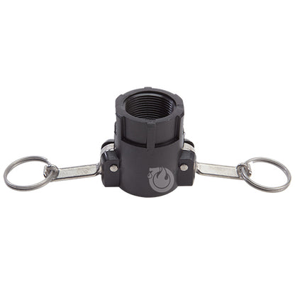 Plastic 1 1/4" Female Camlock x 1 1/4" Female NPT (USA)