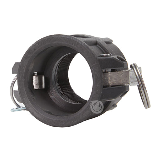 Plastic 1 1/2" Female Camlock x 1 1/2" Female NPT