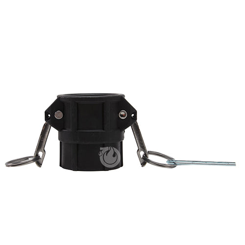 Plastic 1 1/2" Female Camlock x 1 1/2" Female NPT