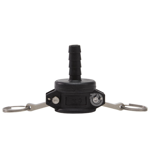 Plastic 3/4" Female Camlock to 1/2" Hose Shank